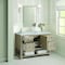 James Martin Vanities 48'' Single Vanity, Whitewashed Oak w/ 3 CM Carrara White Marble Top 330-V48-WWO-3CAR - alternate 3